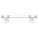 Λαβή Εξώπορτας Ορείχαλκου Λευκό/Χρώμιο Best 04