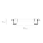 Λαβές Εξώπορτας Best Ορο Ματ/Ορο 45 - Image 2