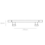 Λαβές Εξώπορτας Best Ορο Ματ/Ορο 320ROZ - Image 2