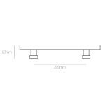 Λαβή Εξώπορτας Νίκελ Ματ/Χρώμιο Best 11Κ - Image 2