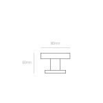 Μπουλ Εξώπορτας Νίκελ Ματ Best 950 - Image 2