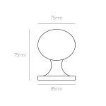 Μπουλ Εξώπορτας Αλουμίνιο Λευκό Best 5 - Image 2