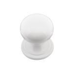 Μπουλ Εξώπορτας Ορείχαλκος Λευκό Best 5