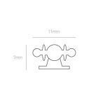 Μπουλ Εξώπορτας Ορείχαλκου Νίκελ Ματ/Χρώμιο Best Ταφ Νο 50 - Image 2