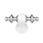 Μπουλ Εξώπορτας Λευκό/Χρώμιο Best Ταφ Νο 50