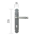 Πόμολο ΙΤΑΛΙΑΣ ΣΦΥΡΗΛΑΤΟ Ασημί Αντικέ Νο 110 - Image 2