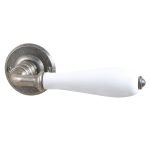 Πόμολο ΙΤΑΛΙΑΣ ΣΦΥΡΗΛΑΤΟ Πορσελάνη Ασημί Αντικέ Νο 118