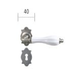 Πόμολο ΙΤΑΛΙΑΣ ΣΦΥΡΗΛΑΤΟ Πορσελάνη Ασημί Αντικέ Νο 119