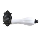 Πόμολο ΙΤΑΛΙΑΣ ΣΦΥΡΗΛΑΤΟ Πορσελάνη Μάυρο Νο 120