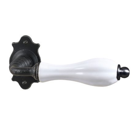 Πόμολο ΙΤΑΛΙΑΣ ΣΦΥΡΗΛΑΤΟ Πορσελάνη Μάυρο Νο 120