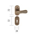 Πόμολο ΙΤΑΛΙΑΣ ΣΦΥΡΗΛΑΤΟ Αντικέ Νο 126 - Image 2