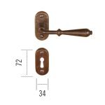 Πόμολο ΙΤΑΛΙΑΣ ΣΦΥΡΗΛΑΤΟ Αντικέ Νο 130 - Image 2