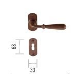 Πόμολο ΙΤΑΛΙΑΣ ΣΦΥΡΗΛΑΤΟ Αντικέ Νο 134 - Image 2