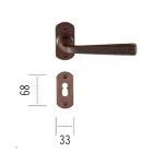 Πόμολο ΙΤΑΛΙΑΣ ΣΦΥΡΗΛΑΤΟ Αντικέ Νο 135 - Image 2