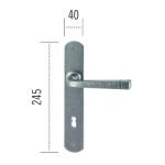 Πόμολο ΙΤΑΛΙΑΣ ΣΦΥΡΗΛΑΤΟ Ασημί Αντικέ Νο 26 - Image 2