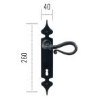 Πόμολο ΙΤΑΛΙΑΣ ΣΦΥΡΗΛΑΤΟ Μάυρο Νο 30 - Image 2