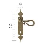 Πόμολο ΙΤΑΛΙΑΣ ΣΦΥΡΗΛΑΤΟ Χρυσό Αντικέ Νο 32 - Image 2