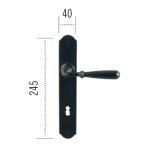 Πόμολο ΙΤΑΛΙΑΣ ΣΦΥΡΗΛΑΤΟ Μάυρο Νο 14 - Image 2