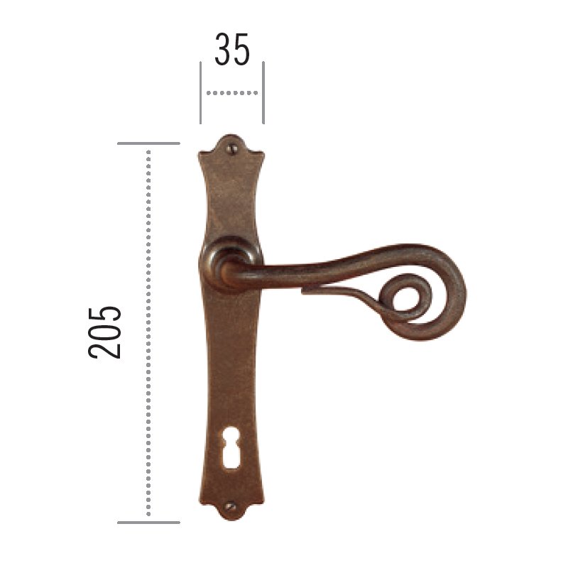 pomola2023 ill (41)a Πόμολο ΙΤΑΛΙΑΣ ΣΦΥΡΗΛΑΤΟ Χρυσό Αντικέ Νο 52 - Image 1