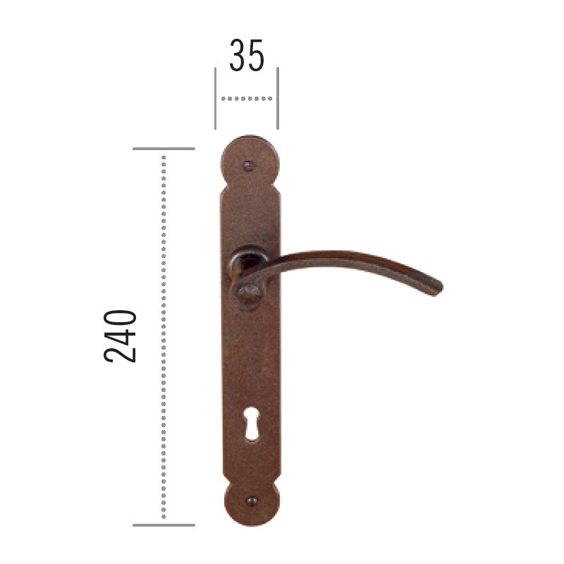 pomola2023 ill (45)a Πόμολο ΙΤΑΛΙΑΣ ΣΦΥΡΗΛΑΤΟ Αντικέ Νο 56 - Image 1