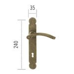 Πόμολο ΙΤΑΛΙΑΣ ΣΦΥΡΗΛΑΤΟ Χρυσό Αντικέ Νο 60