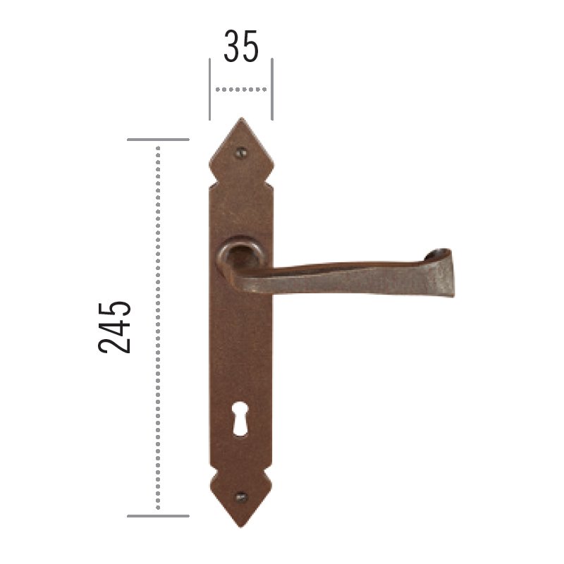 pomola2023 ill (53)a Πόμολο ΙΤΑΛΙΑΣ ΣΦΥΡΗΛΑΤΟ Αντικέ Νο 64 - Image 1