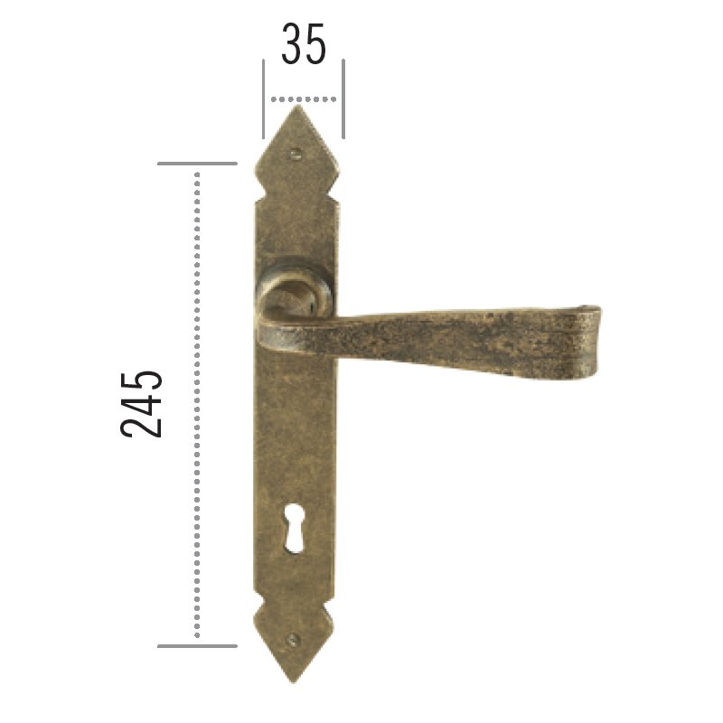 pomola2023 ill (57)a Πόμολο ΙΤΑΛΙΑΣ ΣΦΥΡΗΛΑΤΟ Χρυσό Αντικέ Νο 68 - Image 1