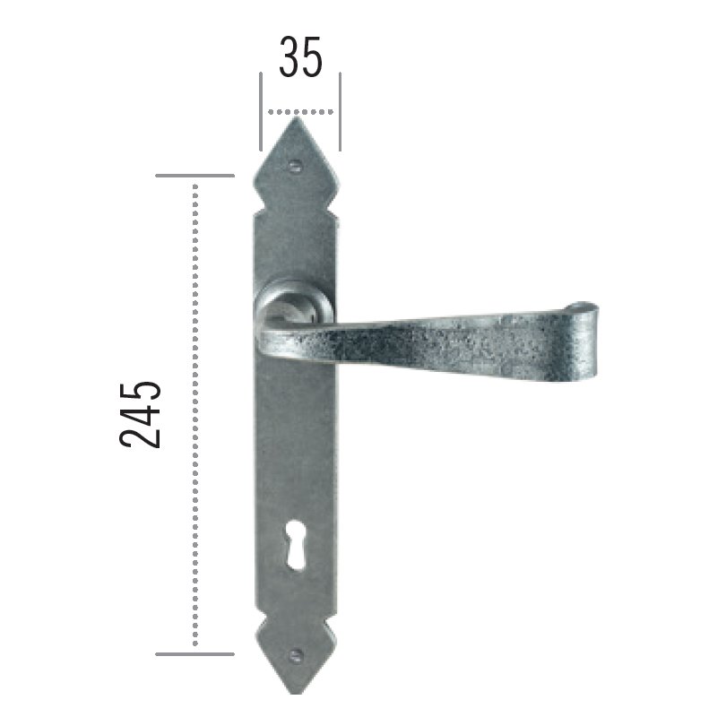 pomola2023 ill (59)a Πόμολο ΙΤΑΛΙΑΣ ΣΦΥΡΗΛΑΤΟ Ασημί Αντικέ Νο 70 - Image 1