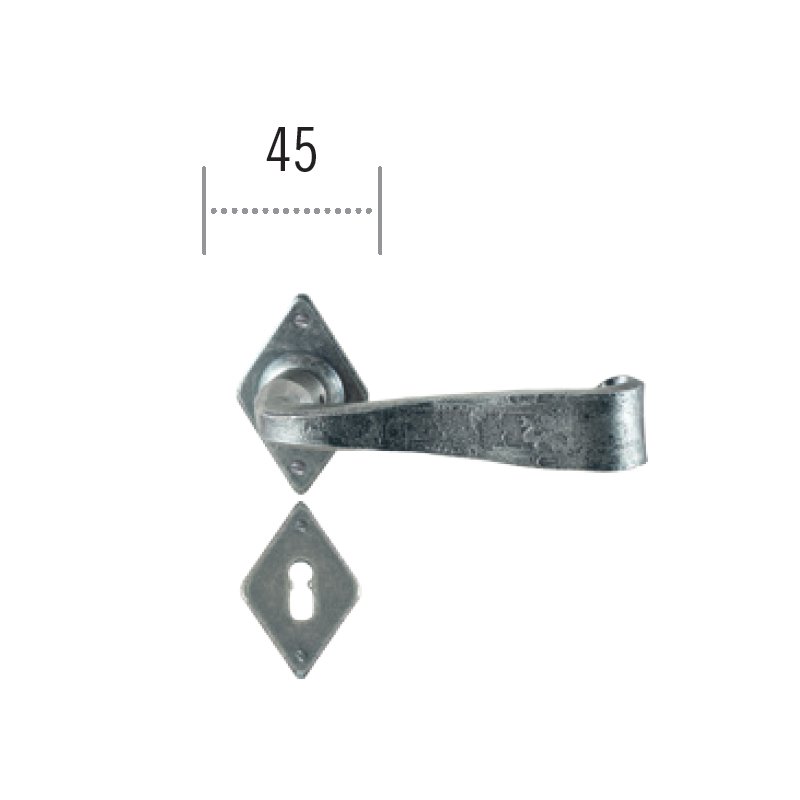 pomola2023 ill (60)a Πόμολο ΙΤΑΛΙΑΣ ΣΦΥΡΗΛΑΤΟ Ασημί Αντικέ Νο 71 - Image 1