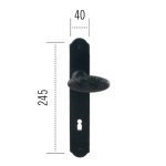 Πόμολο ΙΤΑΛΙΑΣ ΣΦΥΡΗΛΑΤΟ Μάυρο Νο 74