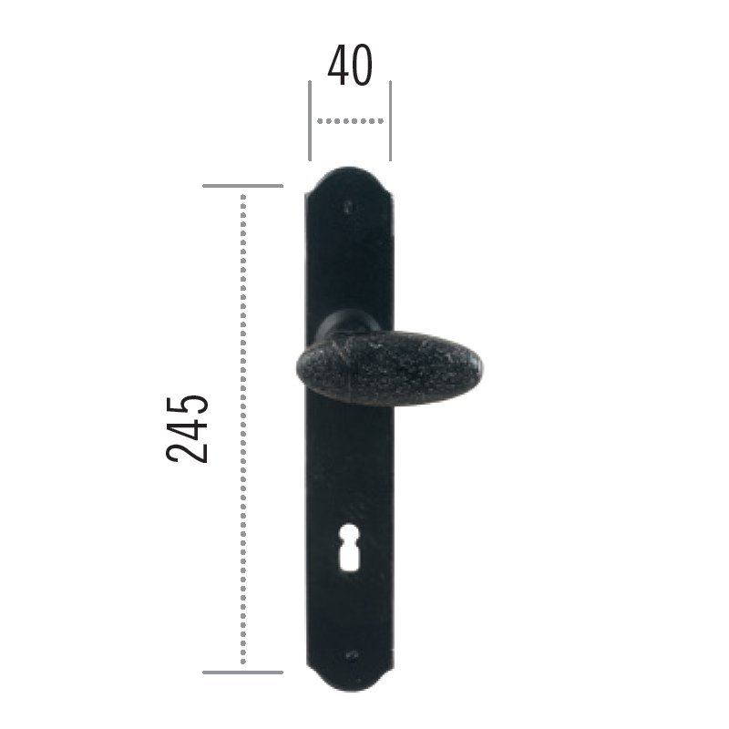 pomola2023 ill (63)a Πόμολο ΙΤΑΛΙΑΣ ΣΦΥΡΗΛΑΤΟ Μάυρο Νο 74 - Image 1