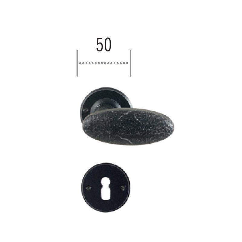 pomola2023 ill (64)a Πόμολο ΙΤΑΛΙΑΣ ΣΦΥΡΗΛΑΤΟ Μάυρο Νο 75 - Image 1