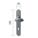 Πόμολο ΙΤΑΛΙΑΣ ΣΦΥΡΗΛΑΤΟ Ασημί Αντικέ Νο 78