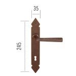 Πόμολο ΙΤΑΛΙΑΣ ΣΦΥΡΗΛΑΤΟ Αντικέ Νο 80 - Image 2