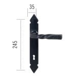 Πόμολο ΙΤΑΛΙΑΣ ΣΦΥΡΗΛΑΤΟ Μάυρο Νο 85 - Image 2