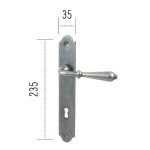 Πόμολο ΙΤΑΛΙΑΣ ΣΦΥΡΗΛΑΤΟ Ασημί Αντικέ Νο 102 - Image 2