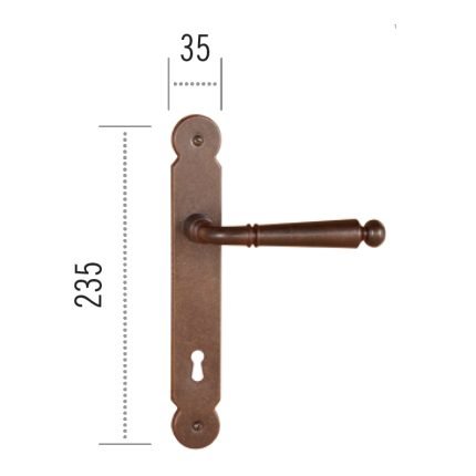 Πόμολο ΙΤΑΛΙΑΣ ΣΦΥΡΗΛΑΤΟ Αντικέ Νο 107