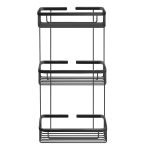 Παραλληλογραμμη Σπογγοθήκη Τριπλή Μαύρη ματ Sanco 005-M116