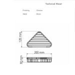 Γωνιακή Σπογγοθήκη Μαύρη Sanco 006-Μ116