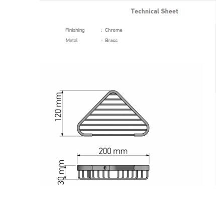 Γωνιακή Σπογγοθήκη Μαύρη Sanco 006-Μ116