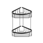 Γωνιακή Σπογγοθήκη διπλή Μαύρη Sanco 009-M116