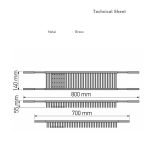 Σπογγοθήκη μπανιέρας ρυθμιζόμενη Χρωμέ 0151-A03 - Image 2