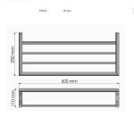 Ραφιέρα Πετσετών Sanco Χρώμιο 0935-A03 - Image 2