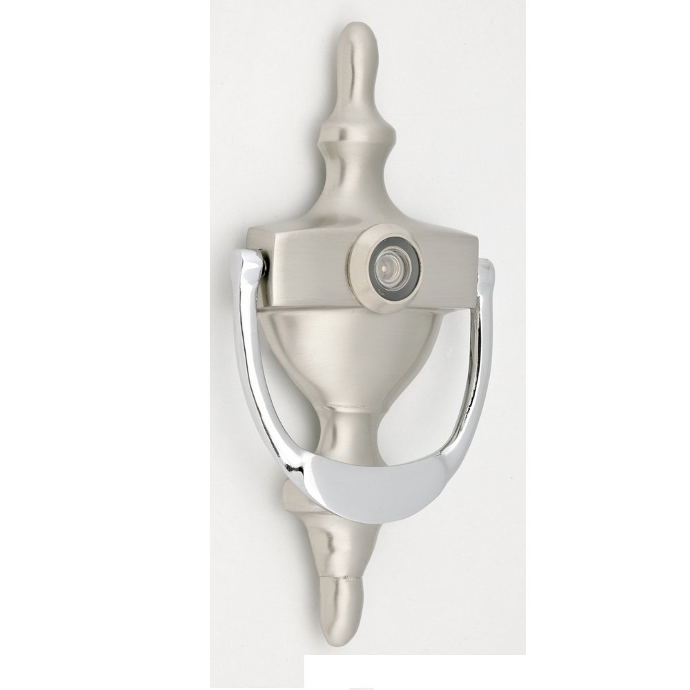 ropro best 207-7-22 (6) Ρόπτρο Υδρίες Best Νίκελ Ματ/Χρώμιο με μάτι - Image 1