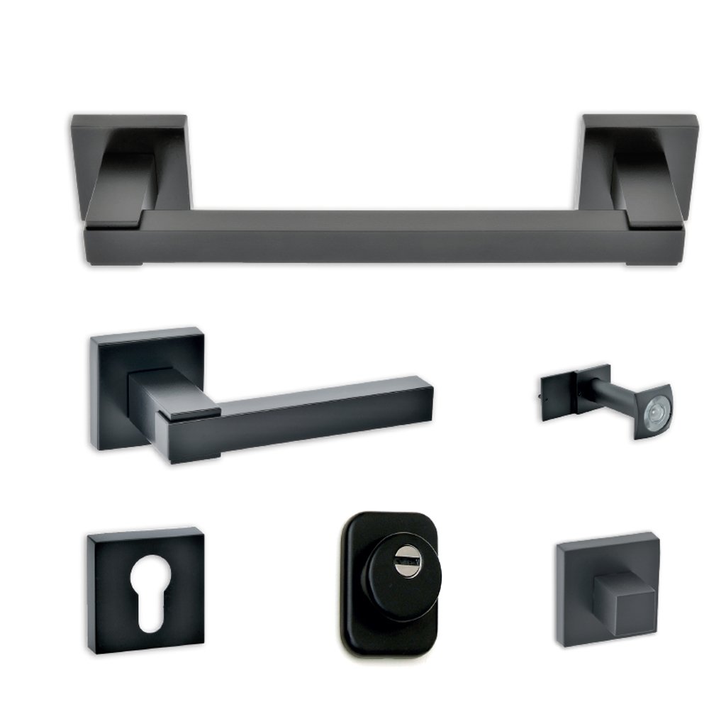 setPortas011 Σετ Θωρακισμένης Πόρτας Μαύρο Best SD5 - Image 1