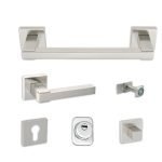 Σετ Θωρακισμένης Πόρτας Νίκελ Ματ Best SD5