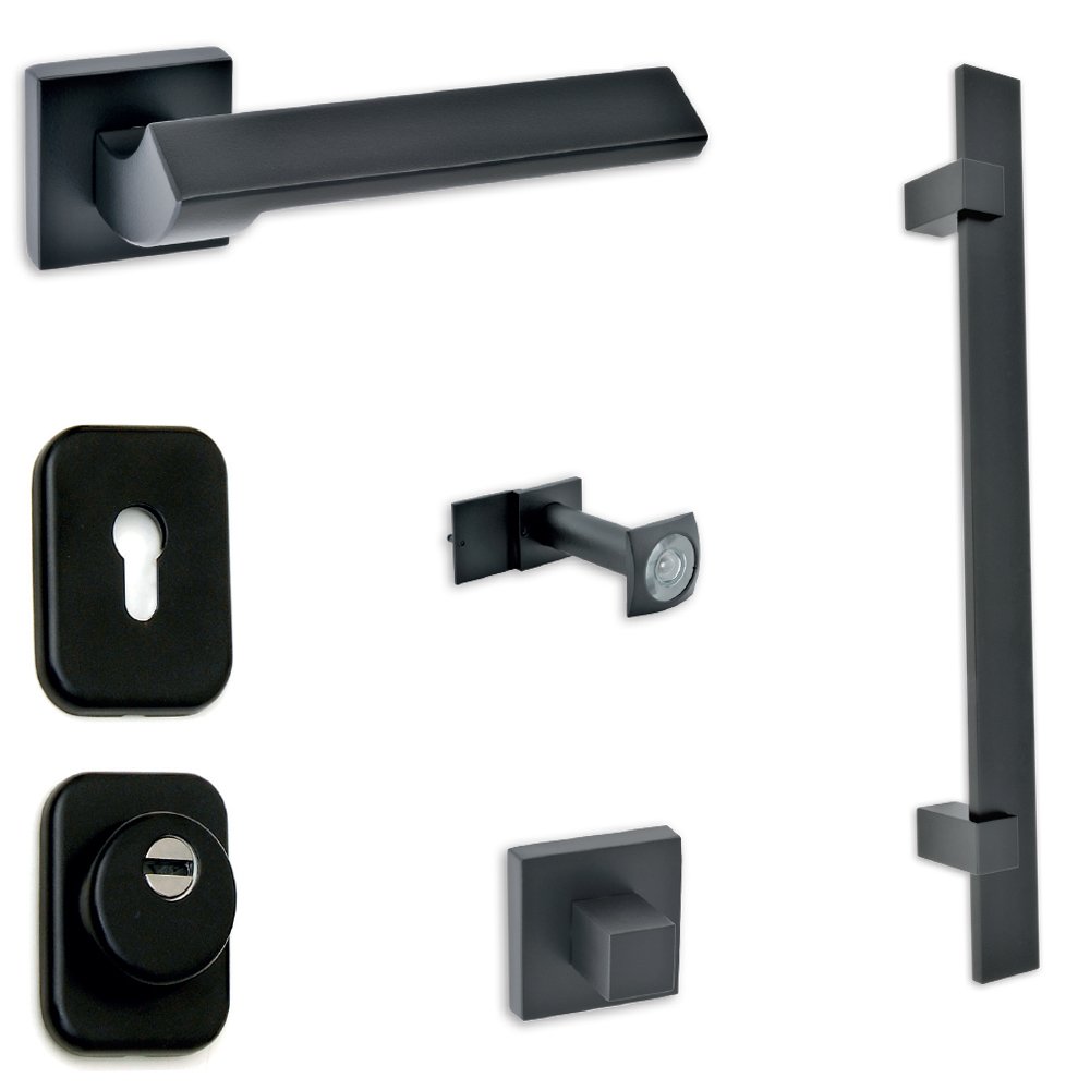 setPortas019 Σετ Θωρακισμένης Πόρτας Best SD100 Μαύρο - Image 1