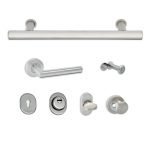 Σετ Θωρακισμένης Πόρτας Best SD103 Φ20 Νίκελ Ματ