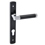 Πόμολο Πόρτας Με Στενή Πλάκα Best Μάυρο Φιξ 4