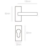 Στενή Πλάκα με Ροζέτα Best Μάυρο Φιξ 22S - Image 2